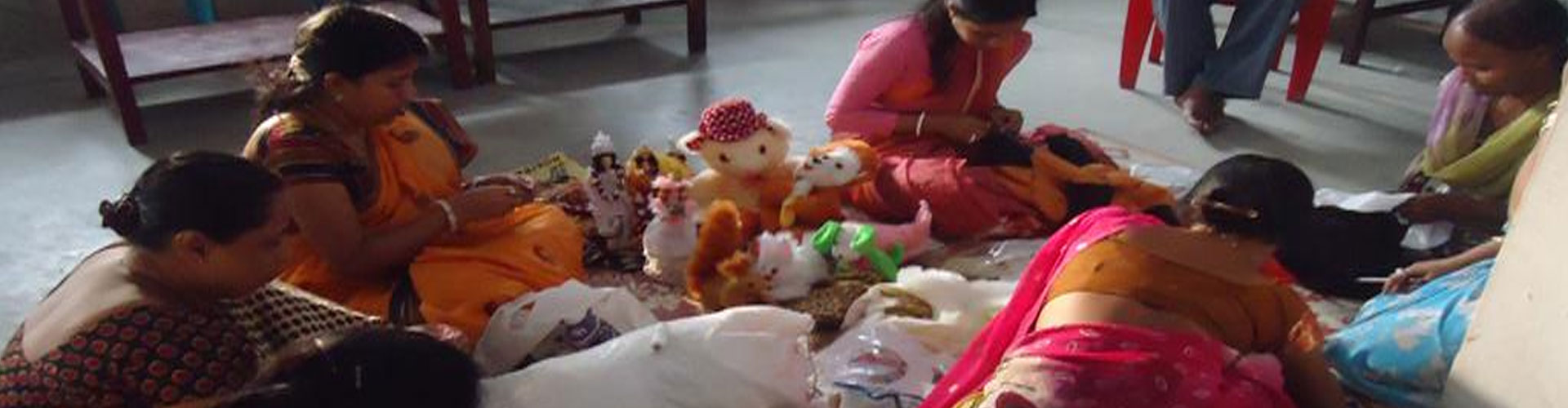 Image of Production of handmade Softtoys in the premises of Khilpara Mahila Consumers Cooperative Ltd, Under Gomati District, Tripura.